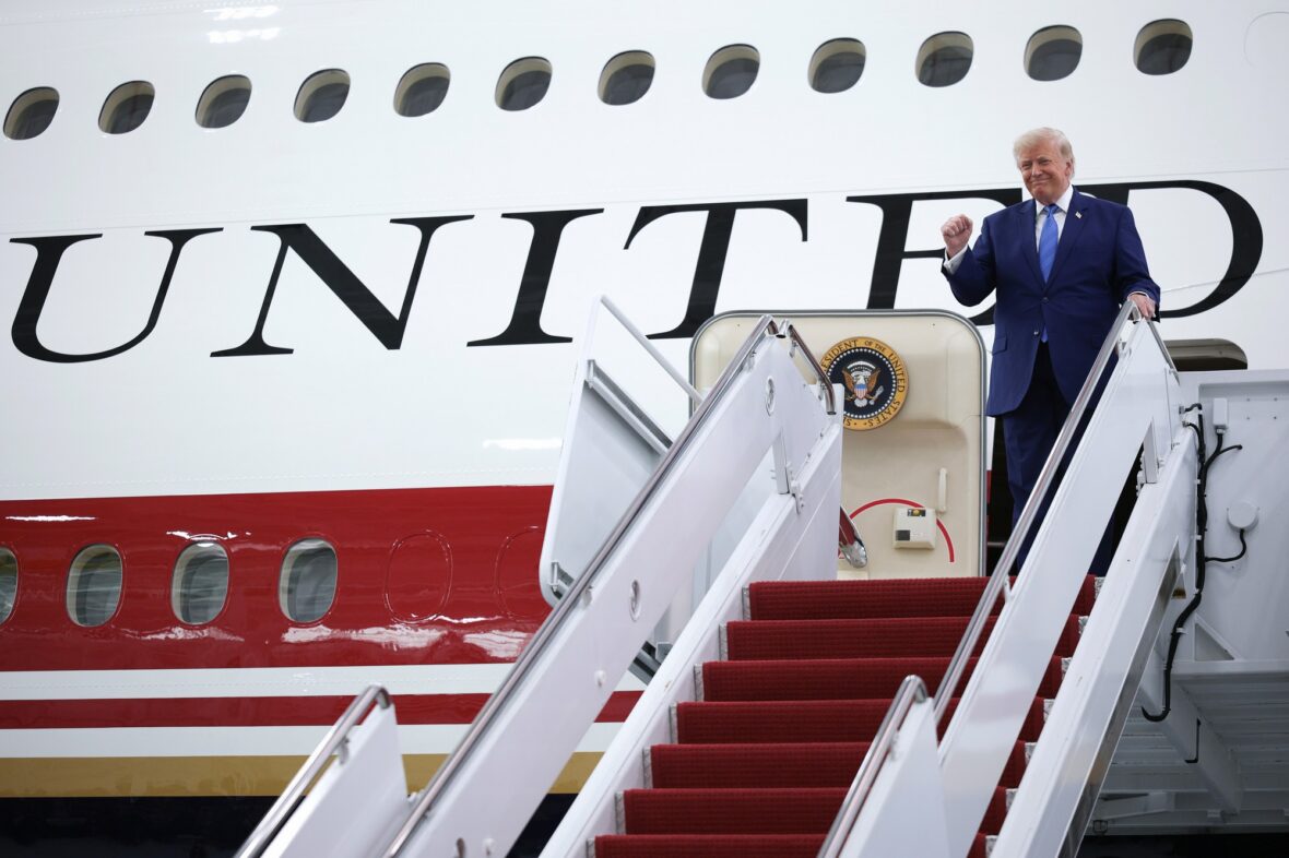 Donald Trump apresenta o novo Air Force One