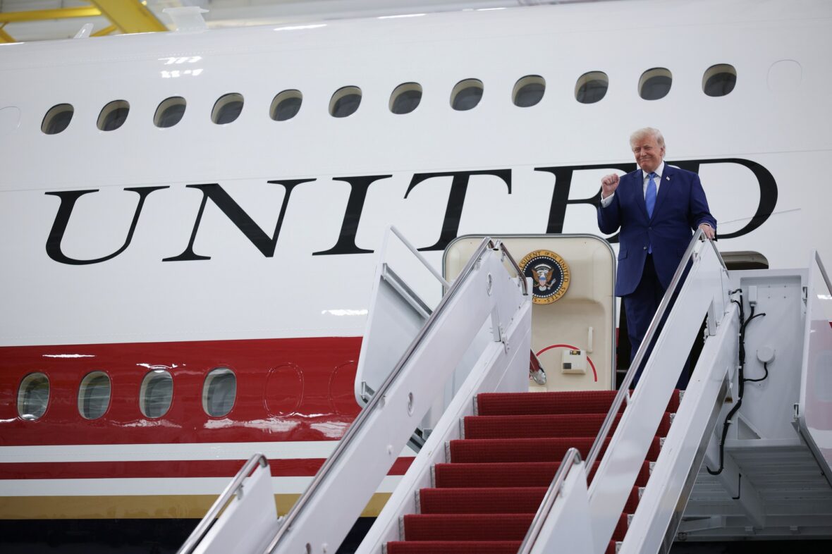 Donald Trump apresenta o novo Air Force One