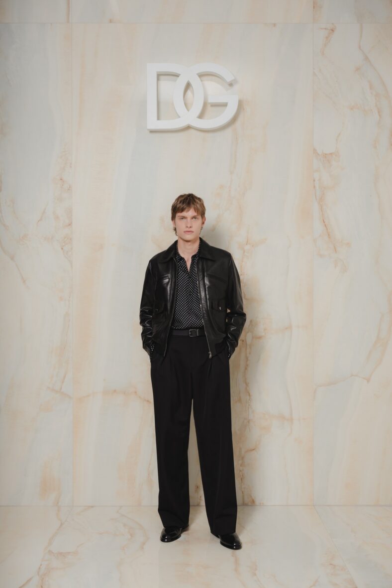 Emmanuel Macchia no desfile da D&G
