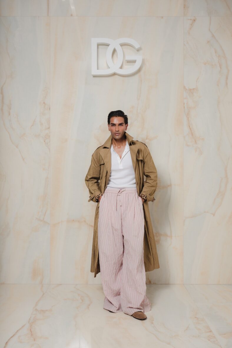 Rahi Chadda no desfile de moda da D&G