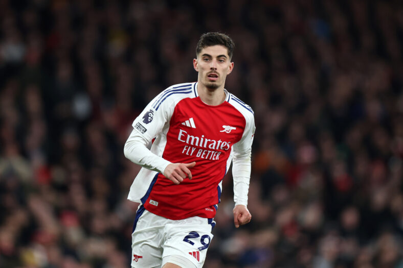 Kai Havertz do Arsenal durante a partida da Premier League entre Arsenal FC e Manchester City FC