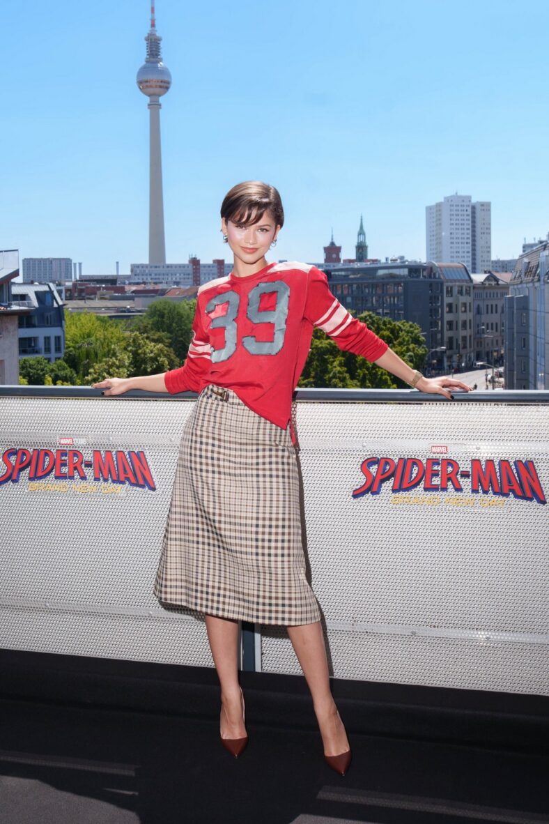 Zendaya promovendo Homem-Aranha: Novo Dia em Berlim, Alemanha, em 22 de junho de 2026