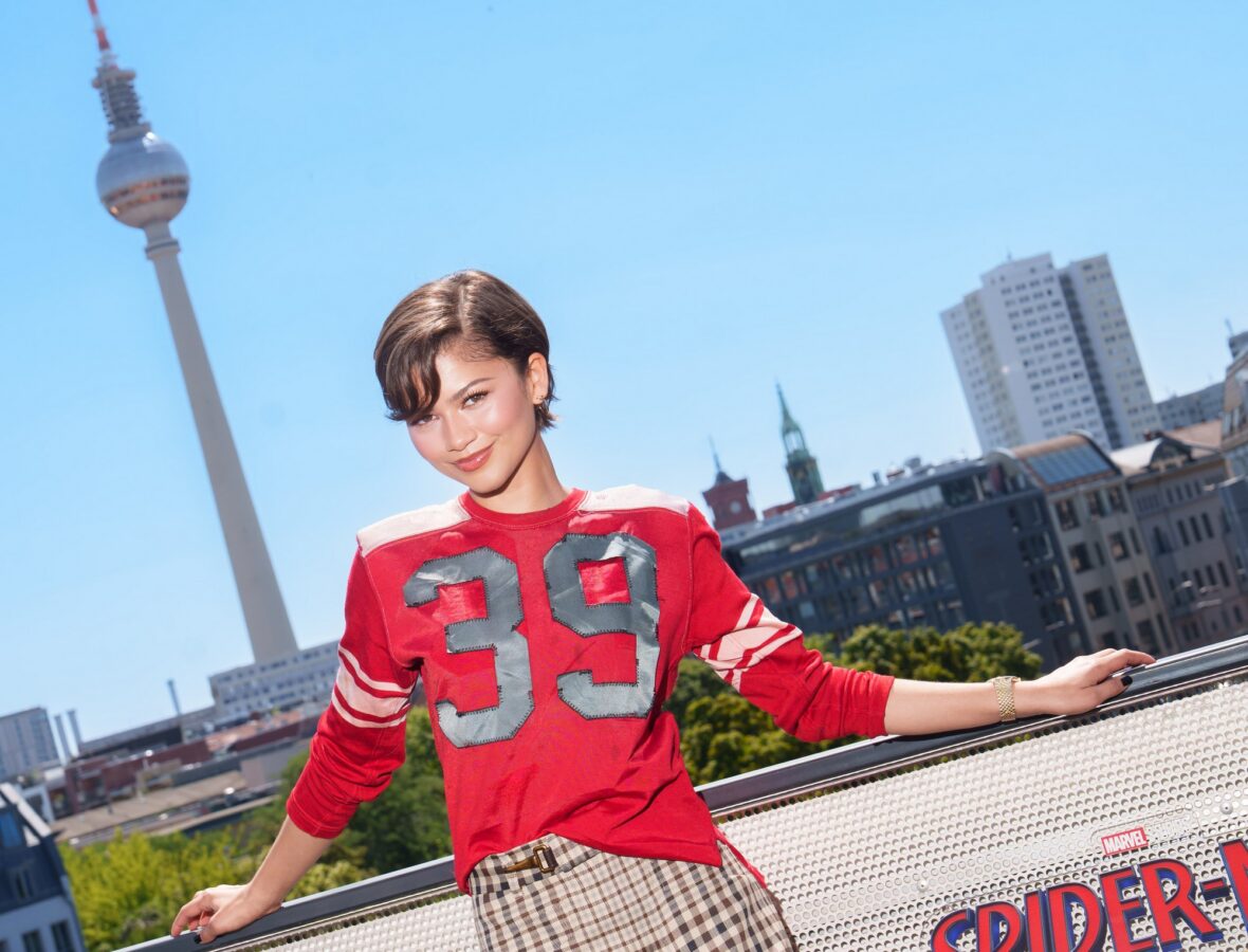 Zendaya promovendo Homem-Aranha: Novo Dia em Berlim, Alemanha, em 22 de junho de 2026