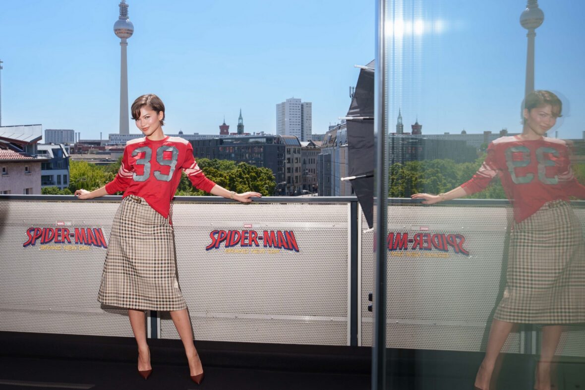 Zendaya promovendo Homem-Aranha: Novo Dia em Berlim, Alemanha, em 22 de junho de 2026