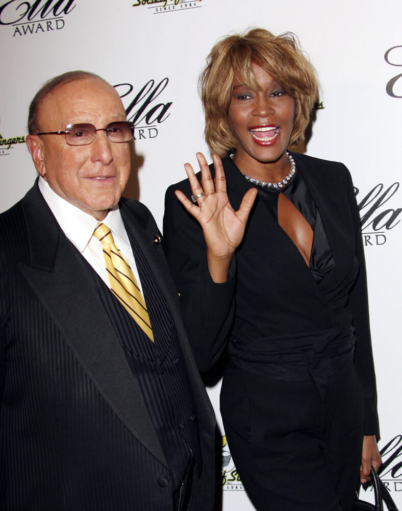 Clive Davis com Whitney Houston