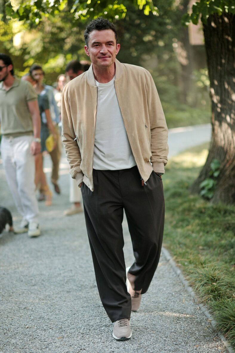 Orlando Bloom participa do desfile da Tod's em Milão