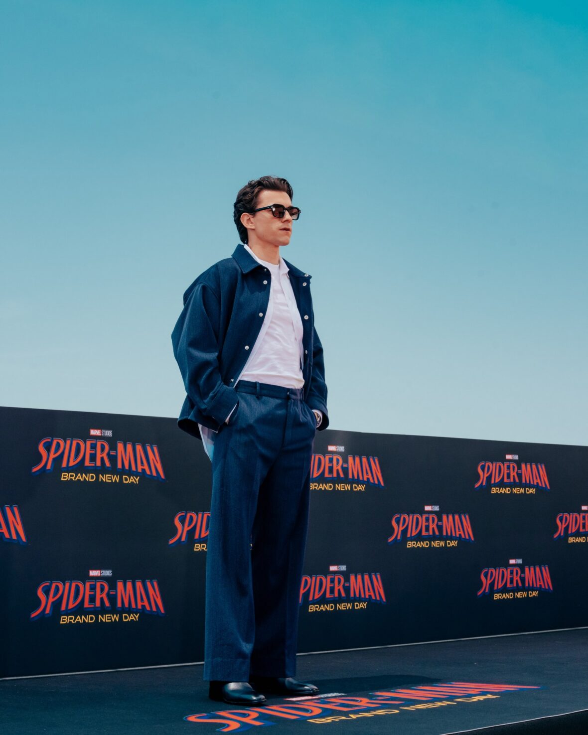 Tom Holland e Zendaya na chamada fotográfica de Roma para Homem-Aranha: Novo Dia