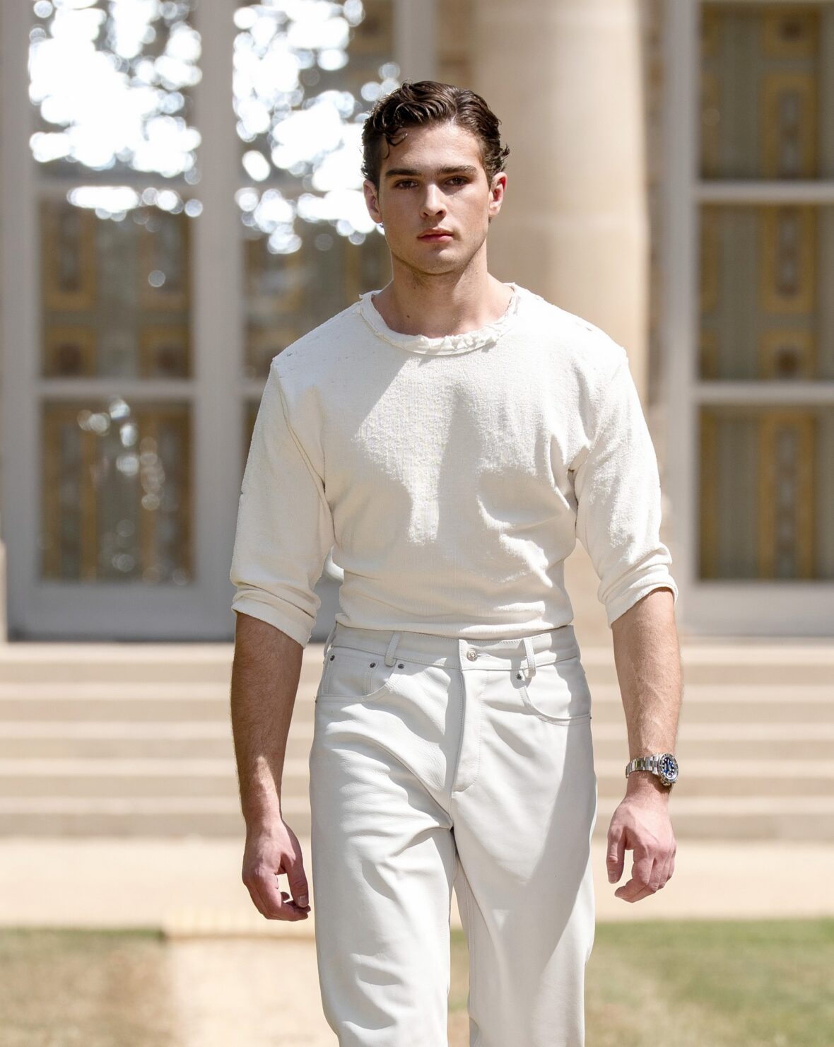 Clavicular desfila no desfile 424 da Paris Fashion Week