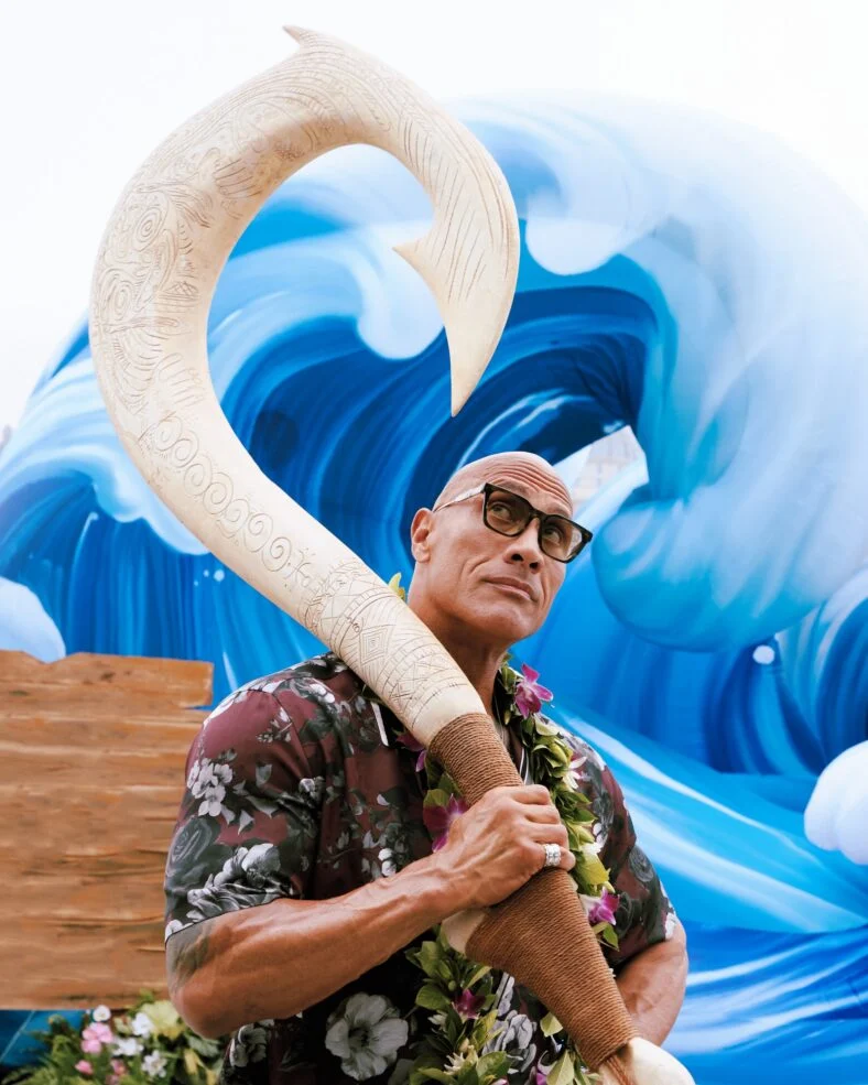 Dwayne Johnson dá início à turnê de imprensa de Moana