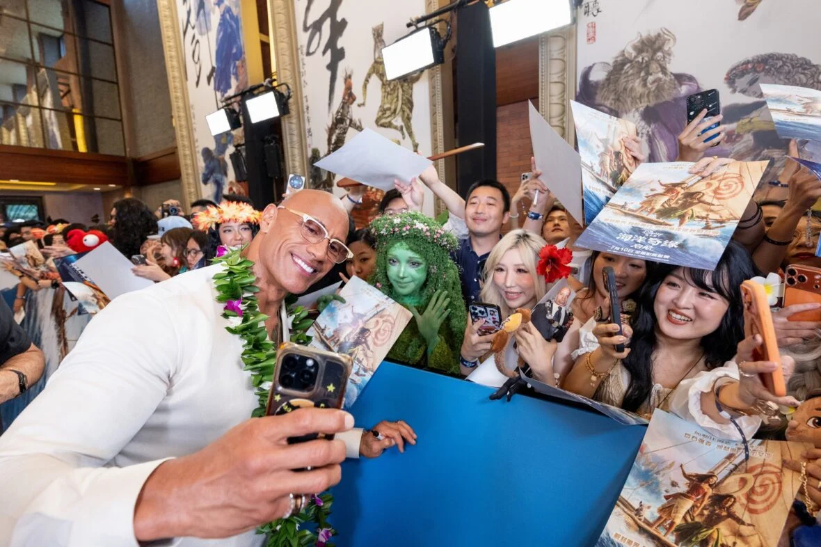 Dwayne Johnson dá início à turnê de imprensa de Moana