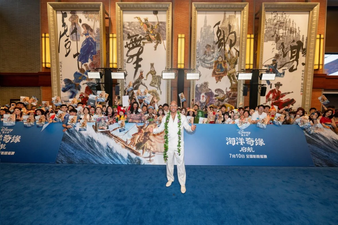 Dwayne Johnson dá início à turnê de imprensa de Moana