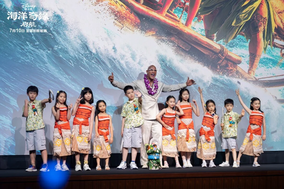 Dwayne Johnson dá início à turnê de imprensa de Moana