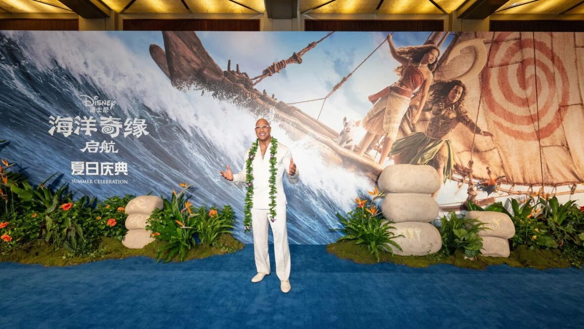Dwayne Johnson dá início à turnê de imprensa de Moana