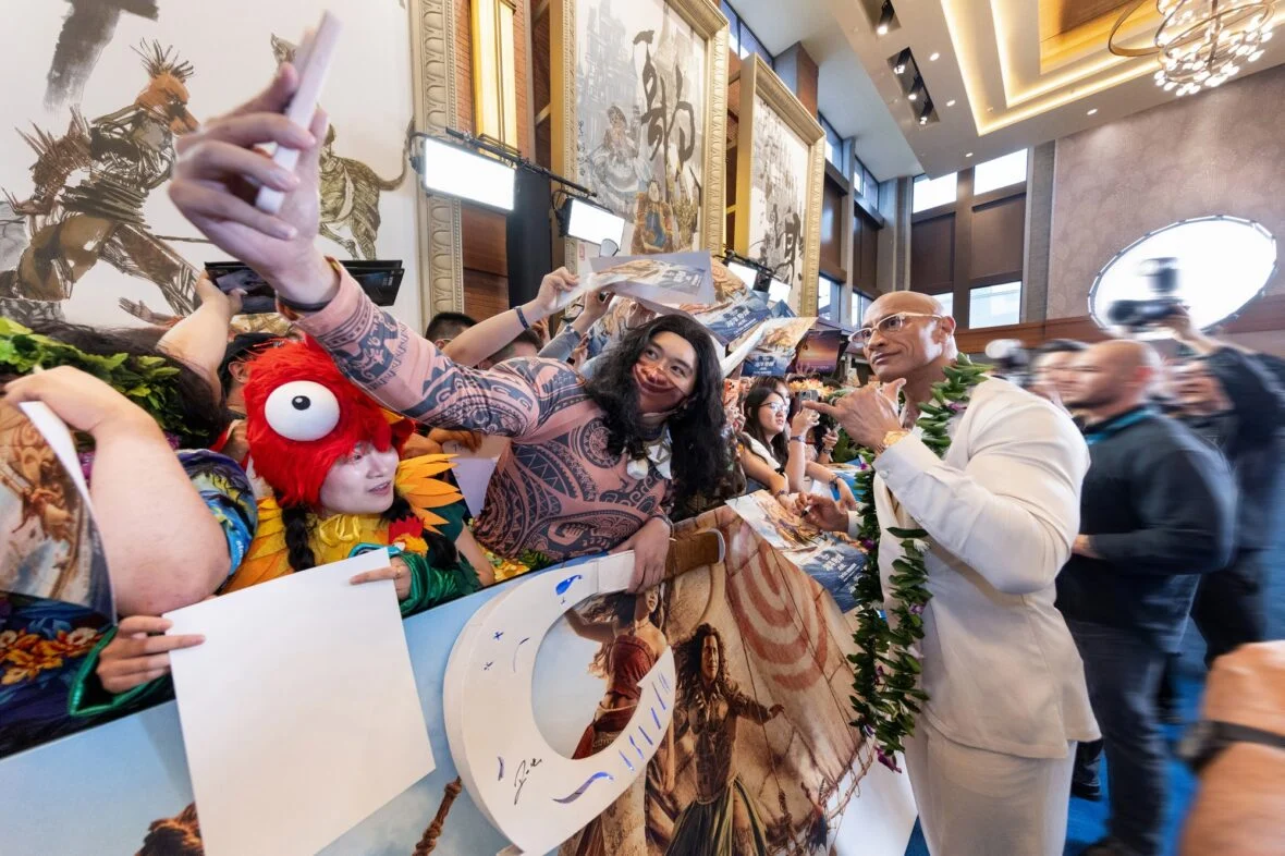 Dwayne Johnson dá início à turnê de imprensa de Moana