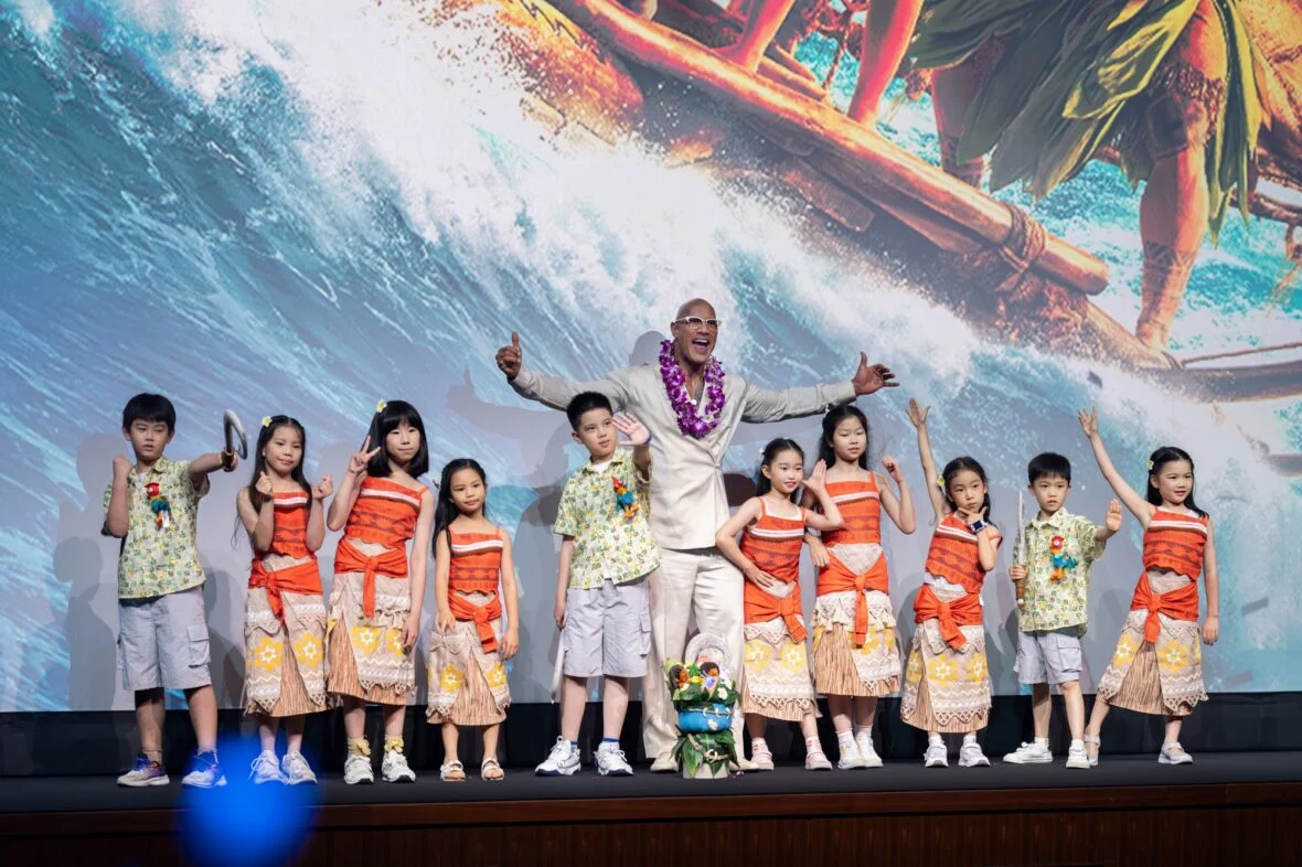 Dwayne Johnson dá início à turnê de imprensa de Moana