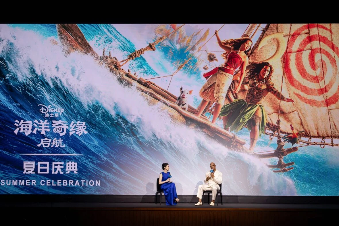Dwayne Johnson dá início à turnê de imprensa de Moana