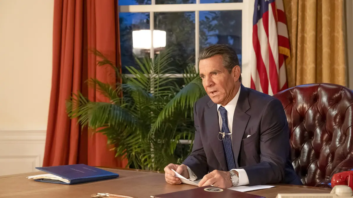 Dennis Quaid plays President Ronald Reagan in the new movie,