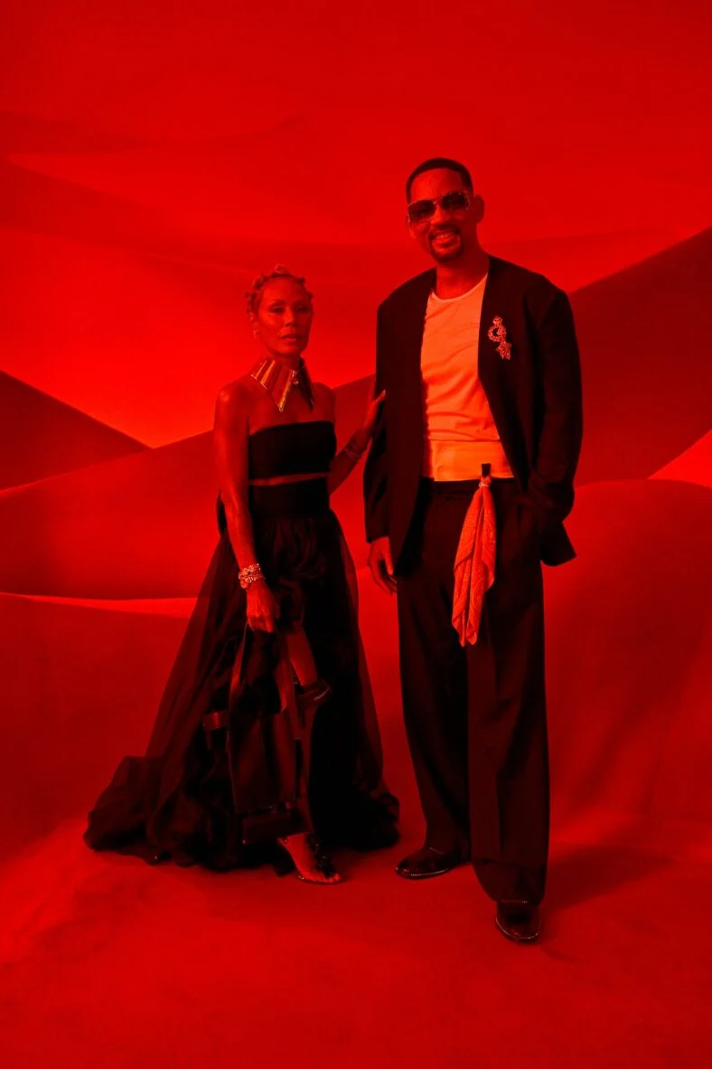 Jada Pinkett Smith e Will Smith assistem ao show de Christian Louboutin