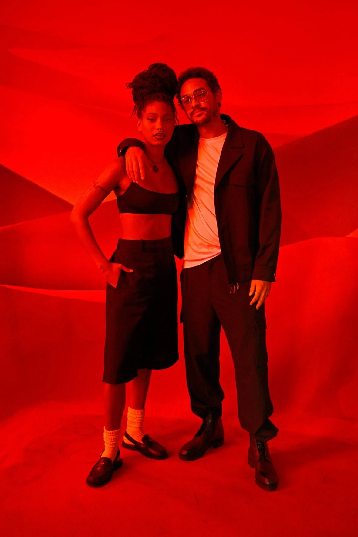 Willow Smith e Trey Smith participam do desfile de Christian Louboutin