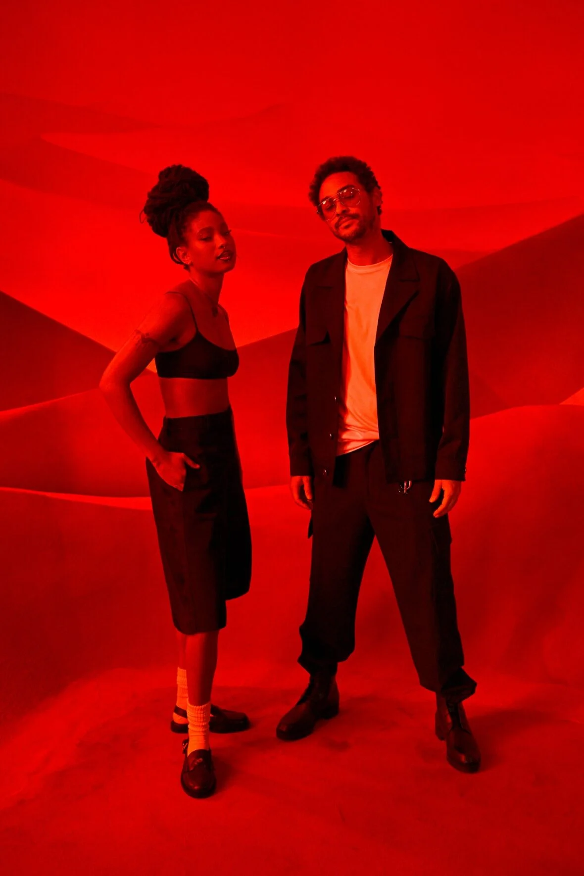 Willow Smith e Trey Smith participam do desfile de Christian Louboutin