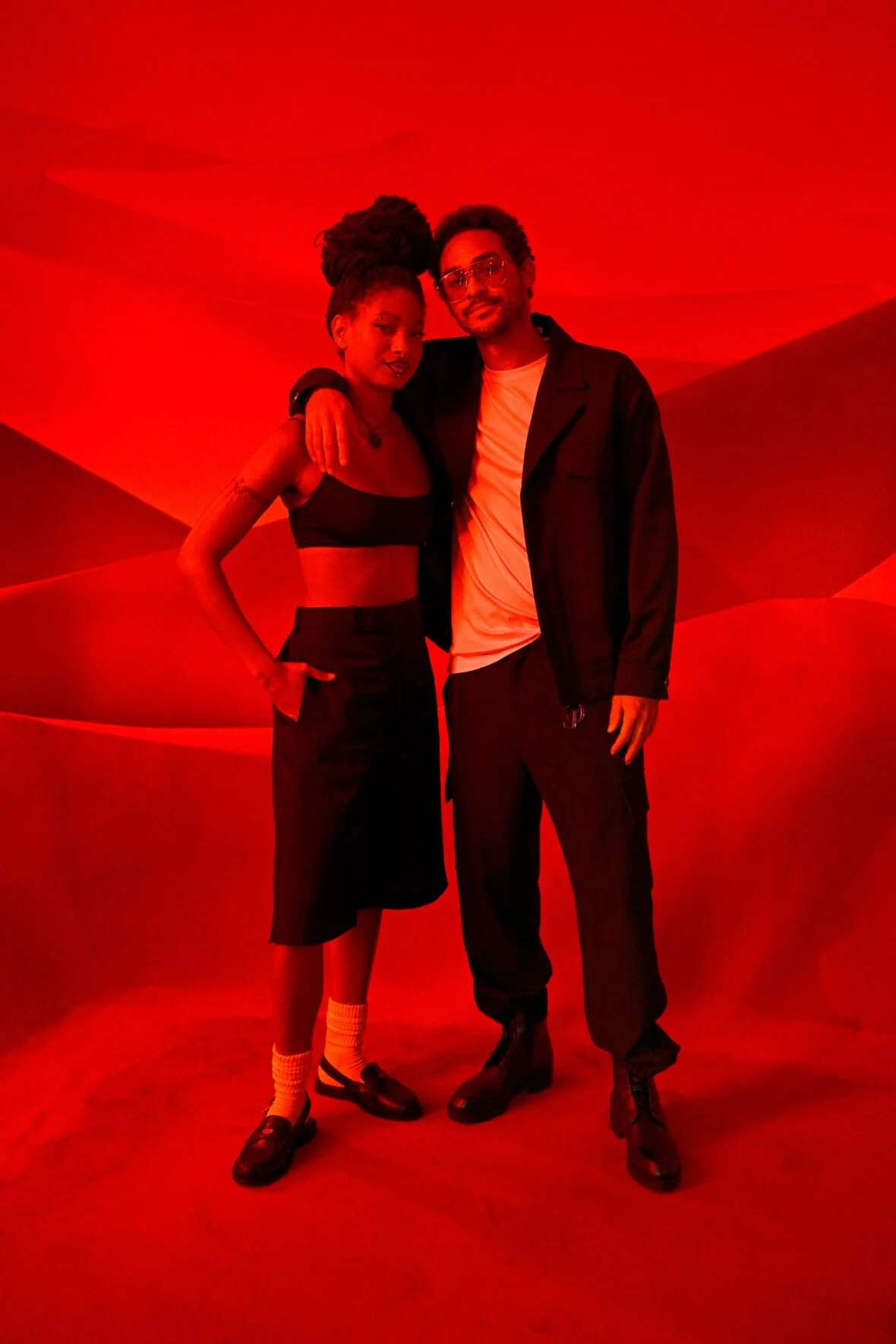 Willow Smith e Trey Smith participam do desfile de Christian Louboutin
