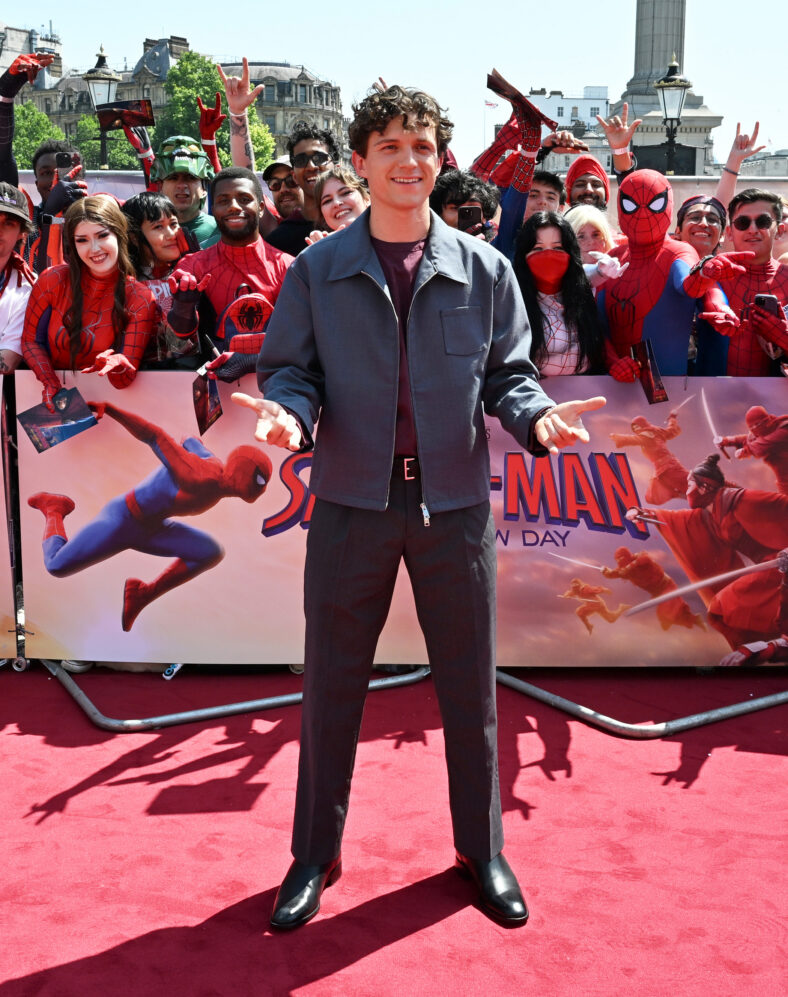 Zendaya e Tom Holland no photocall do Homem-Aranha em Londres