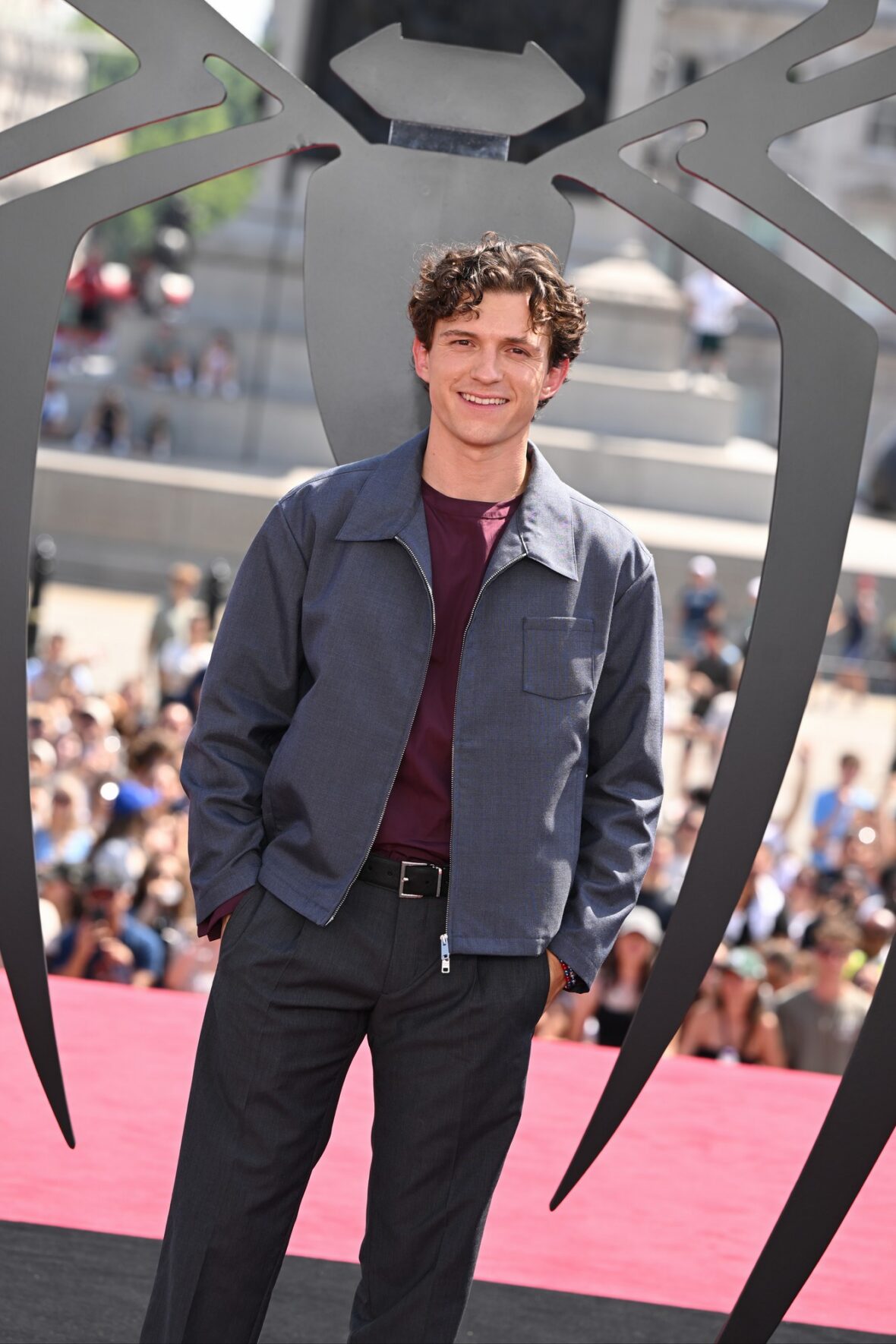 Zendaya e Tom Holland no photocall do Homem-Aranha em Londres