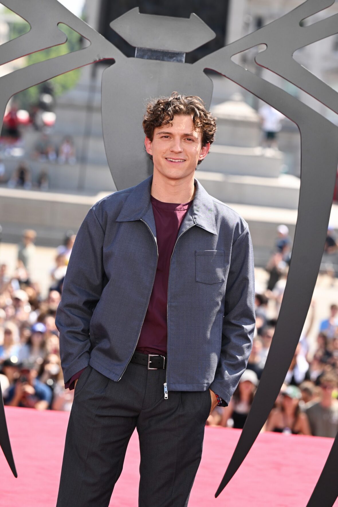 Zendaya e Tom Holland no photocall do Homem-Aranha em Londres