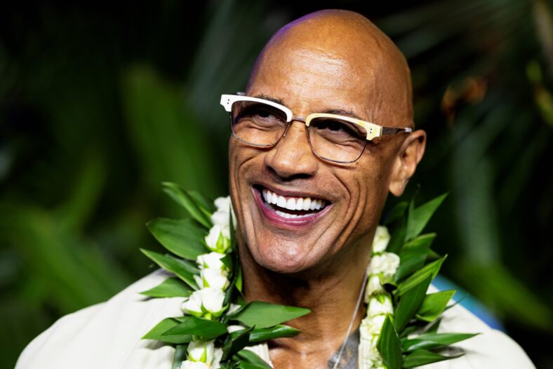 Dwayne Johnson no evento Moana em Sydney