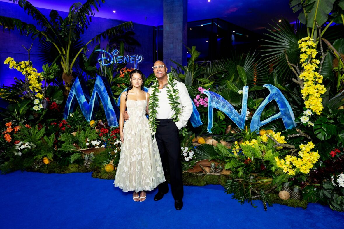 Dwayne Johnson no evento Moana em Sydney