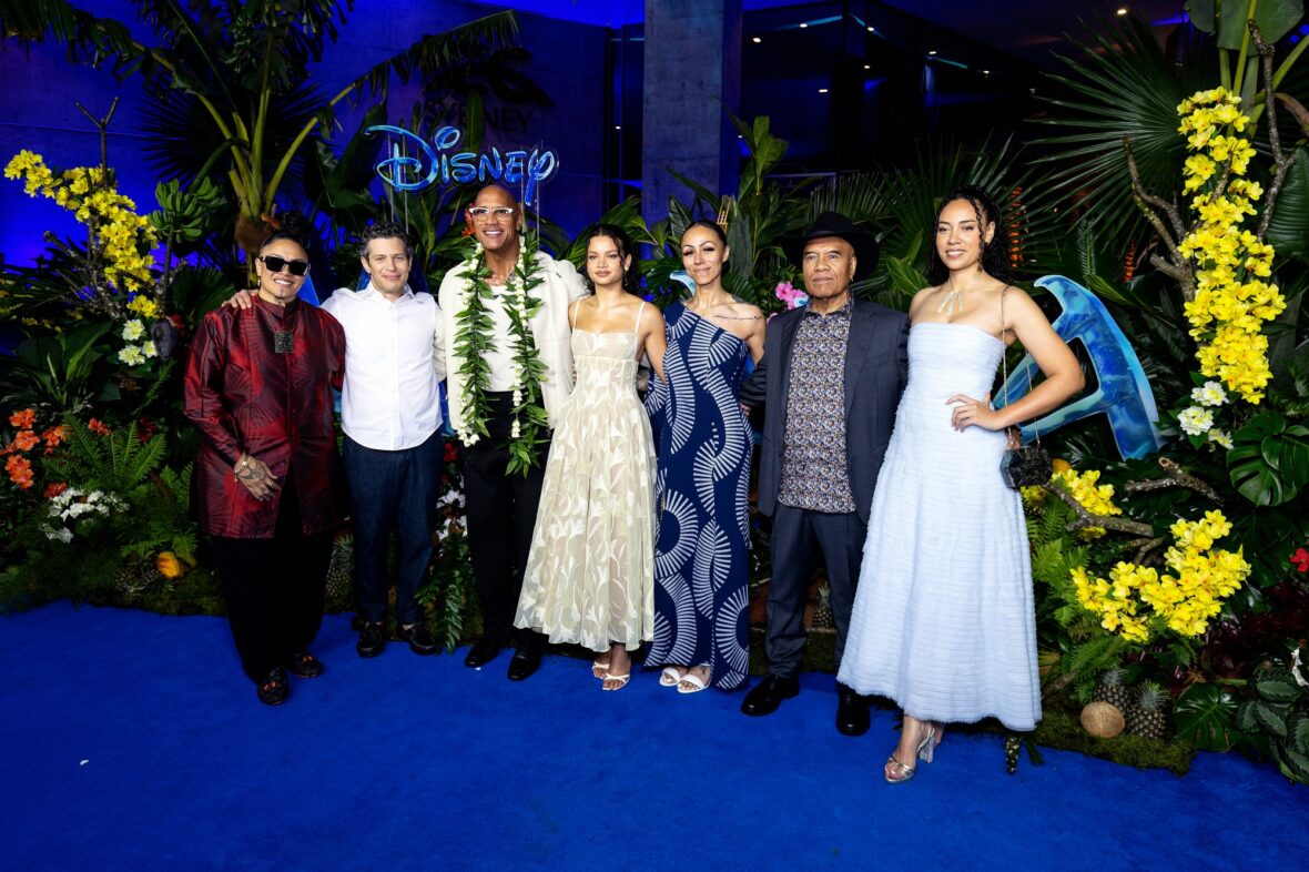 Dwayne Johnson no evento Moana em Sydney