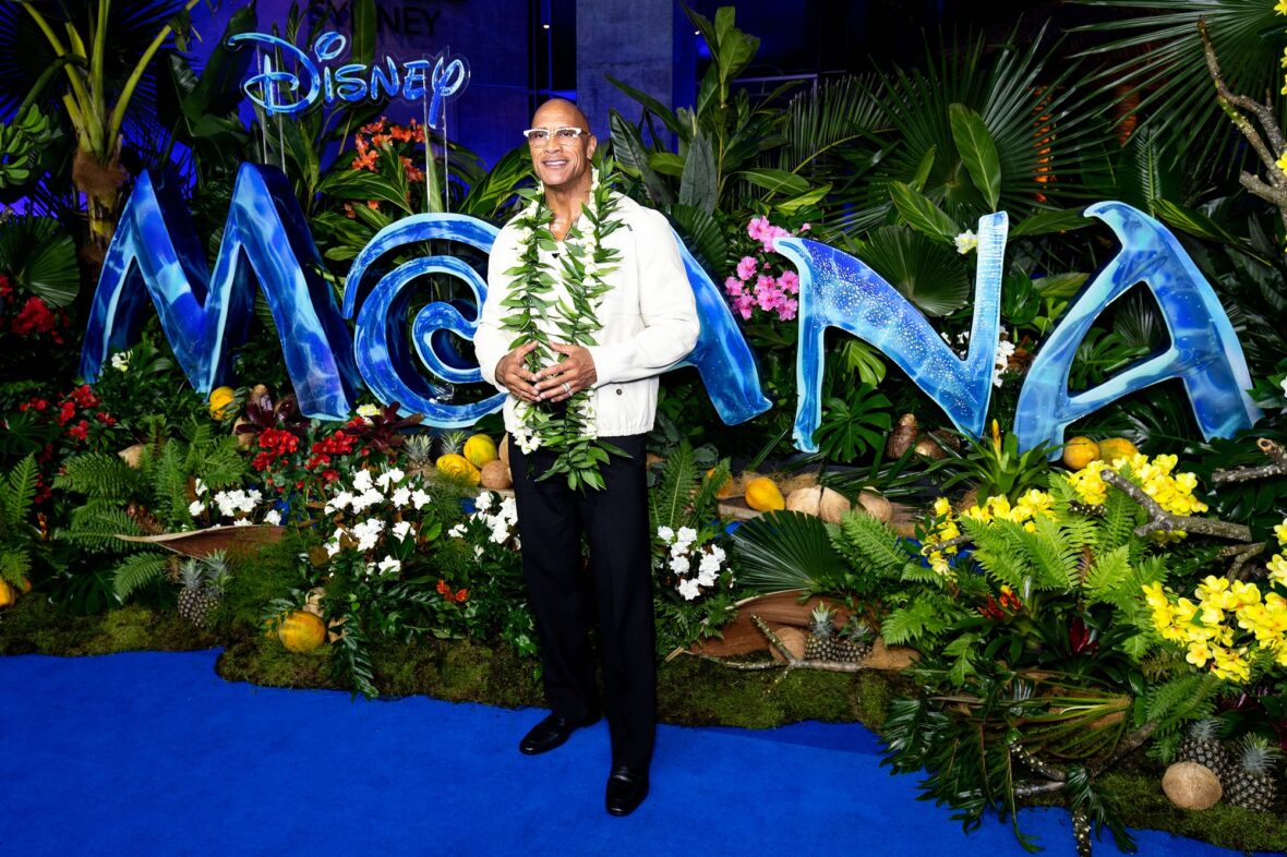 Dwayne Johnson no evento Moana em Sydney