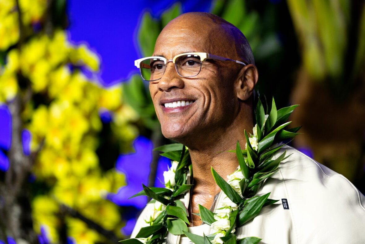 Dwayne Johnson no evento Moana em Sydney