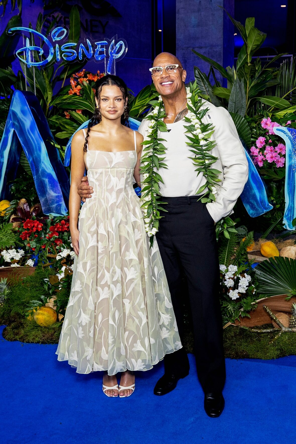 Dwayne Johnson no evento Moana em Sydney