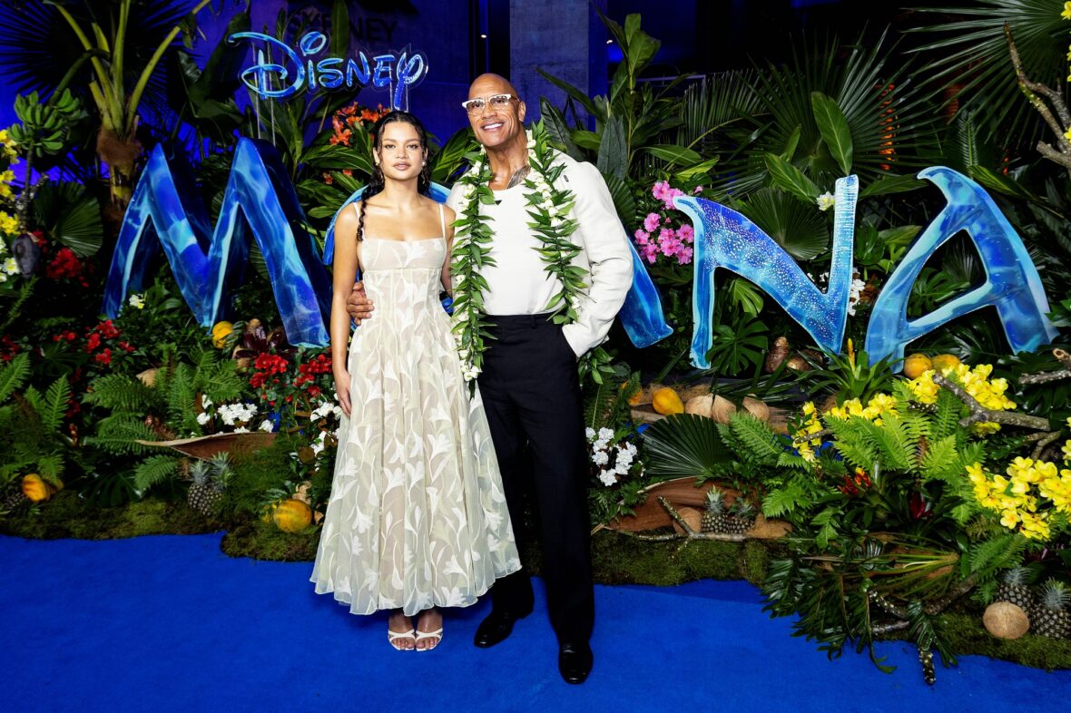 Dwayne Johnson no evento Moana em Sydney