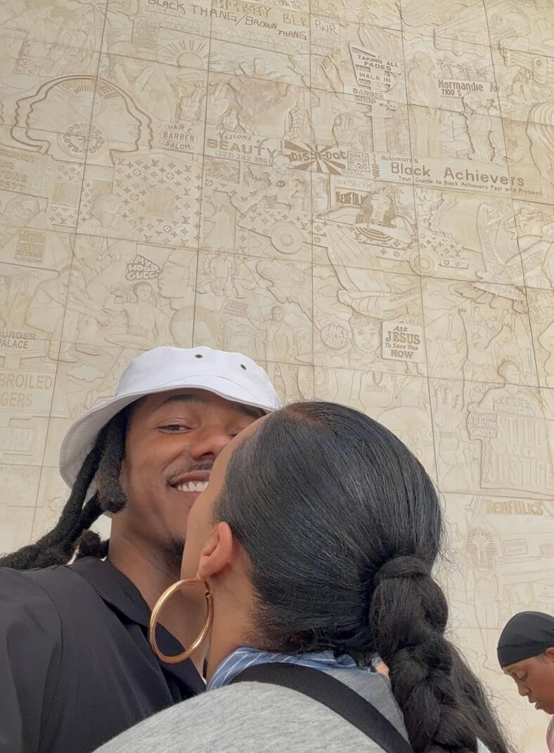 Tia Mowry e Javone Williams em selfie no Instagram