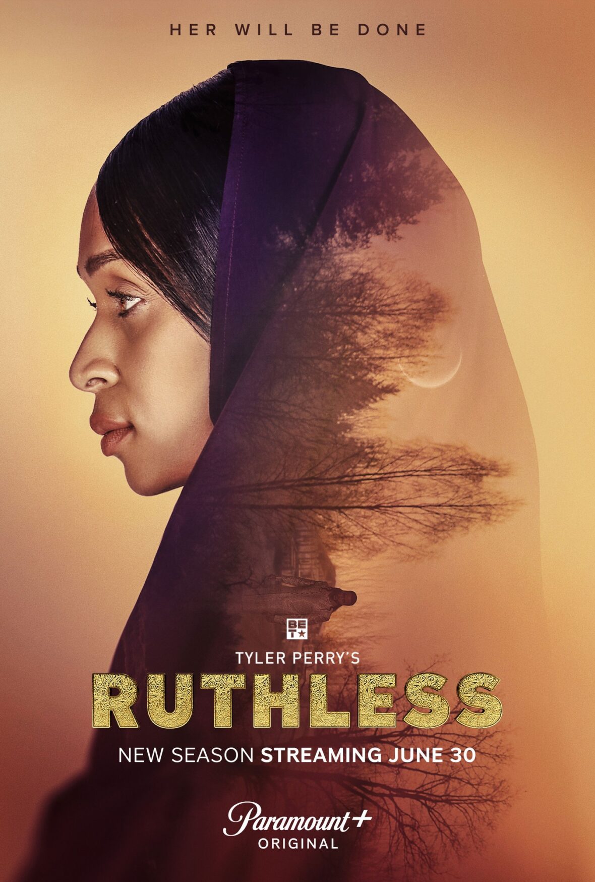 Melissa L Williams no pôster da sexta temporada de Tyler Perry's Ruthless