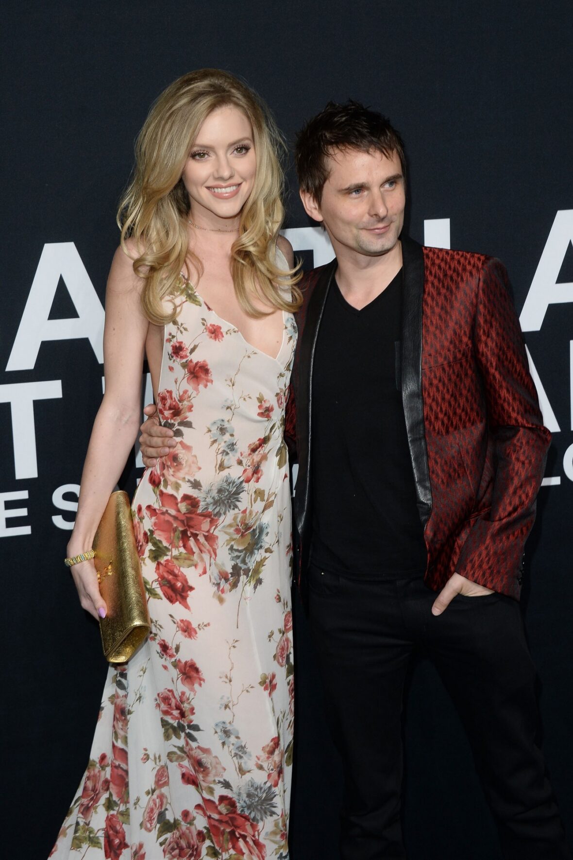 Fotos de banco de imagens de Matthew Bellamy e Elle Evans no tapete vermelho