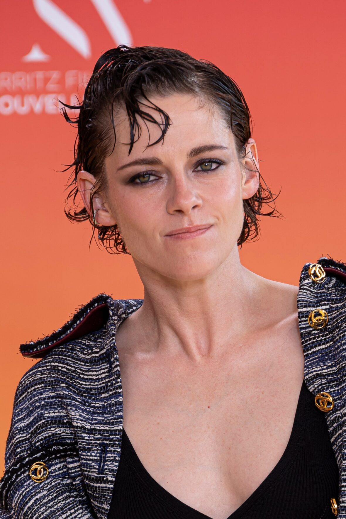 Kristen Stewart participa da cerimônia de encerramento do 4º Festival Internacional de Cinema Nouvelles Vagues de Biarritz em Biarritz, França.