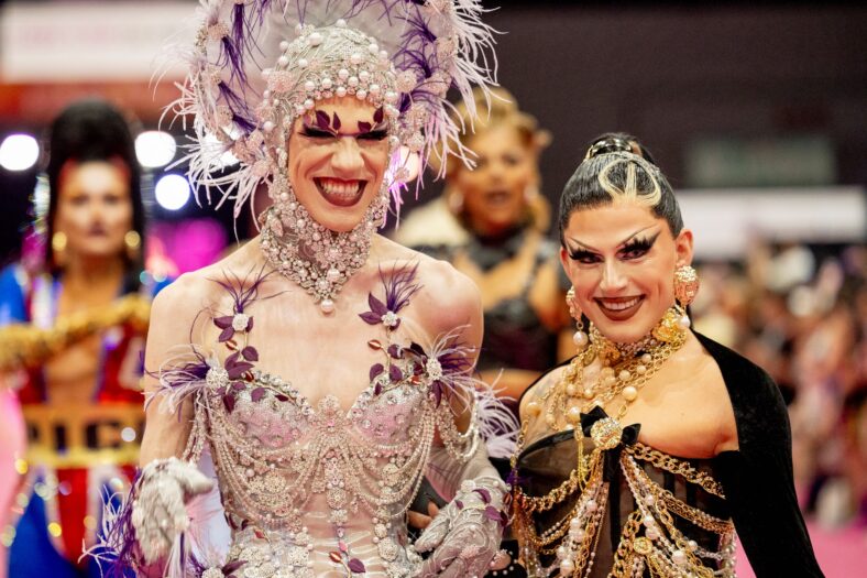 Utica e Joey Jay na Drag Con em Los Angeles, 2024