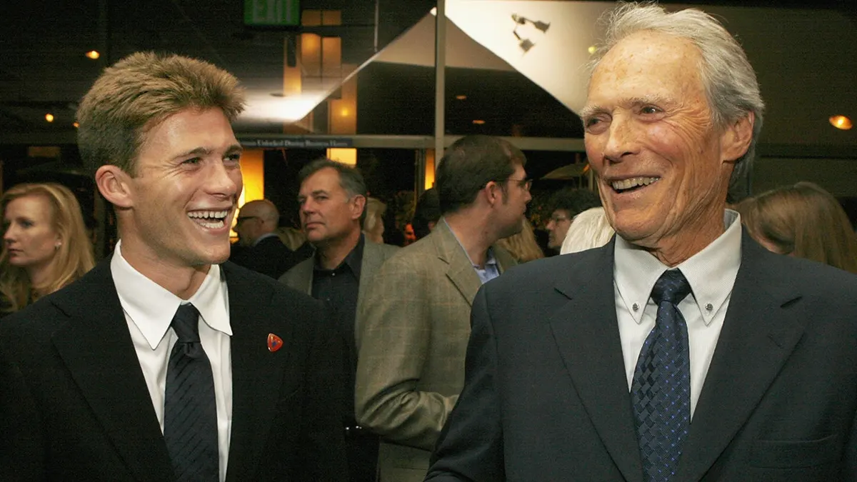 Scott Eastwood and his dad Clint Eastwood at the 