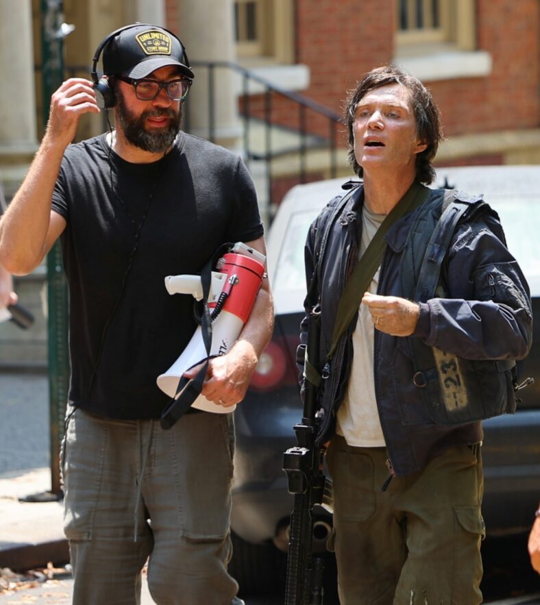 John Krasinski e Cillian Murphy filmam Um Lugar Silencioso 3