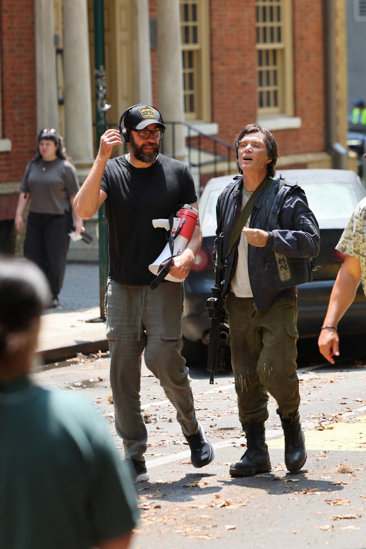 John Krasinski e Cillian Murphy filmam Um Lugar Silencioso 3