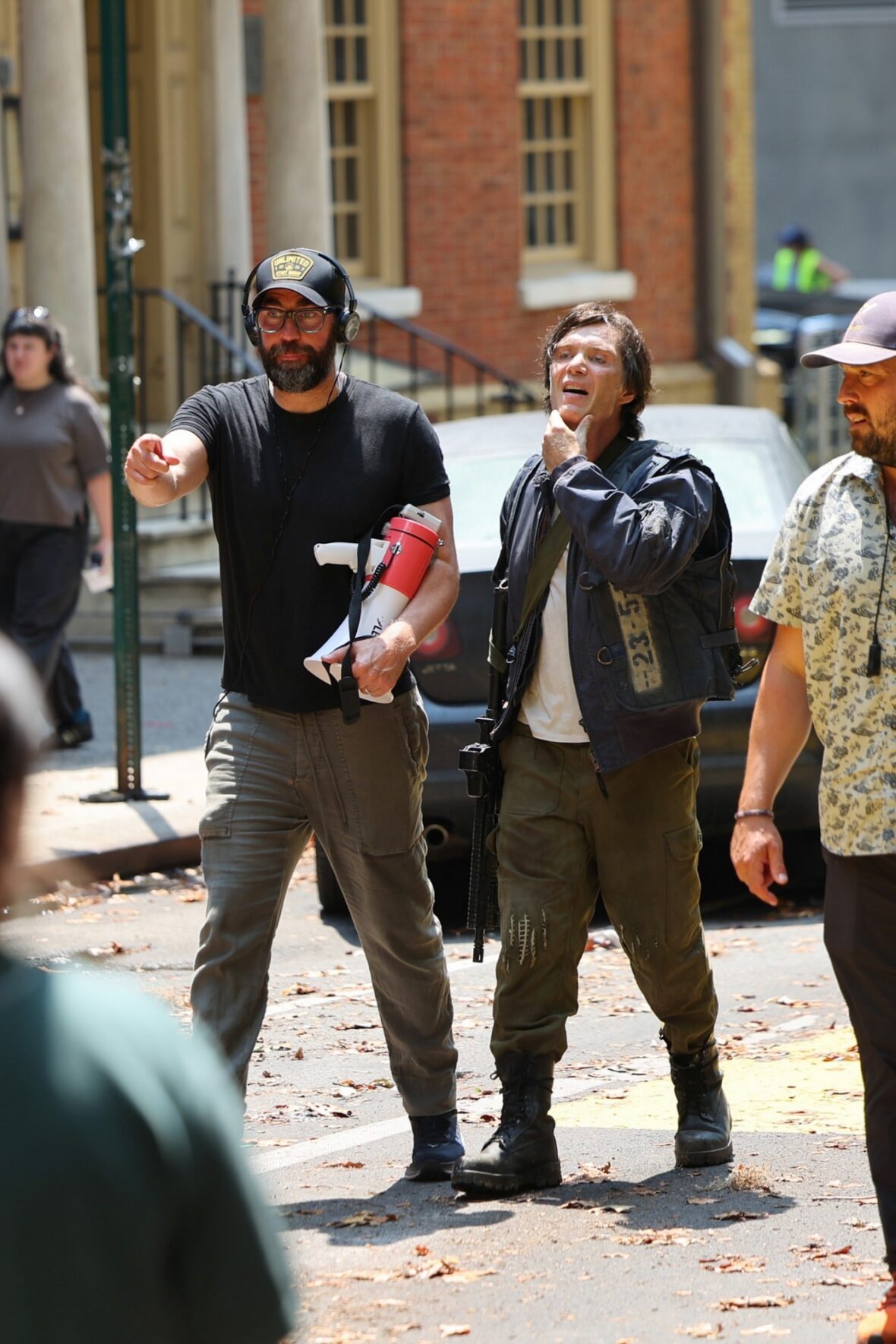 John Krasinski e Cillian Murphy filmam Um Lugar Silencioso 3