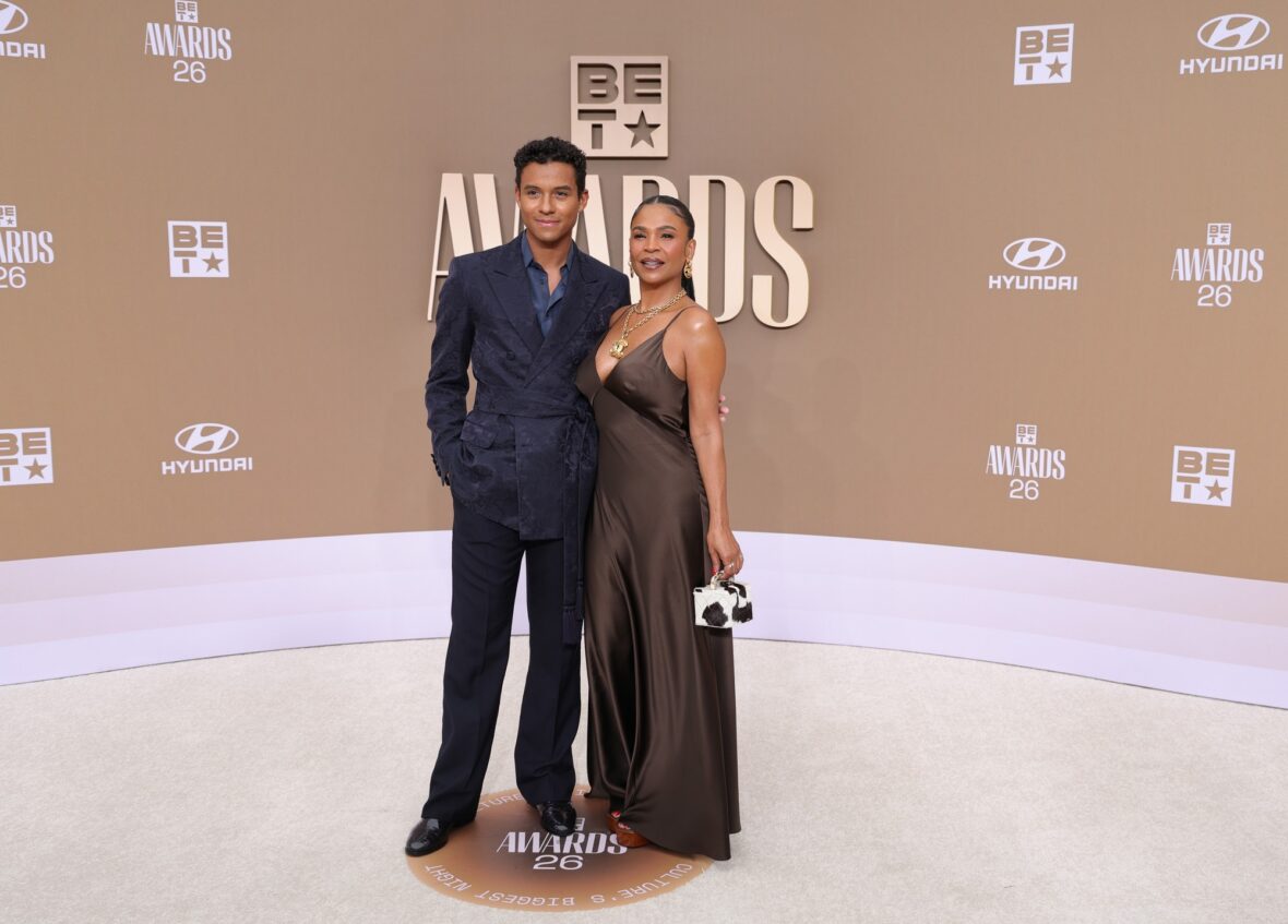 Jaafar Jackson e Nia Long no BET Awards
