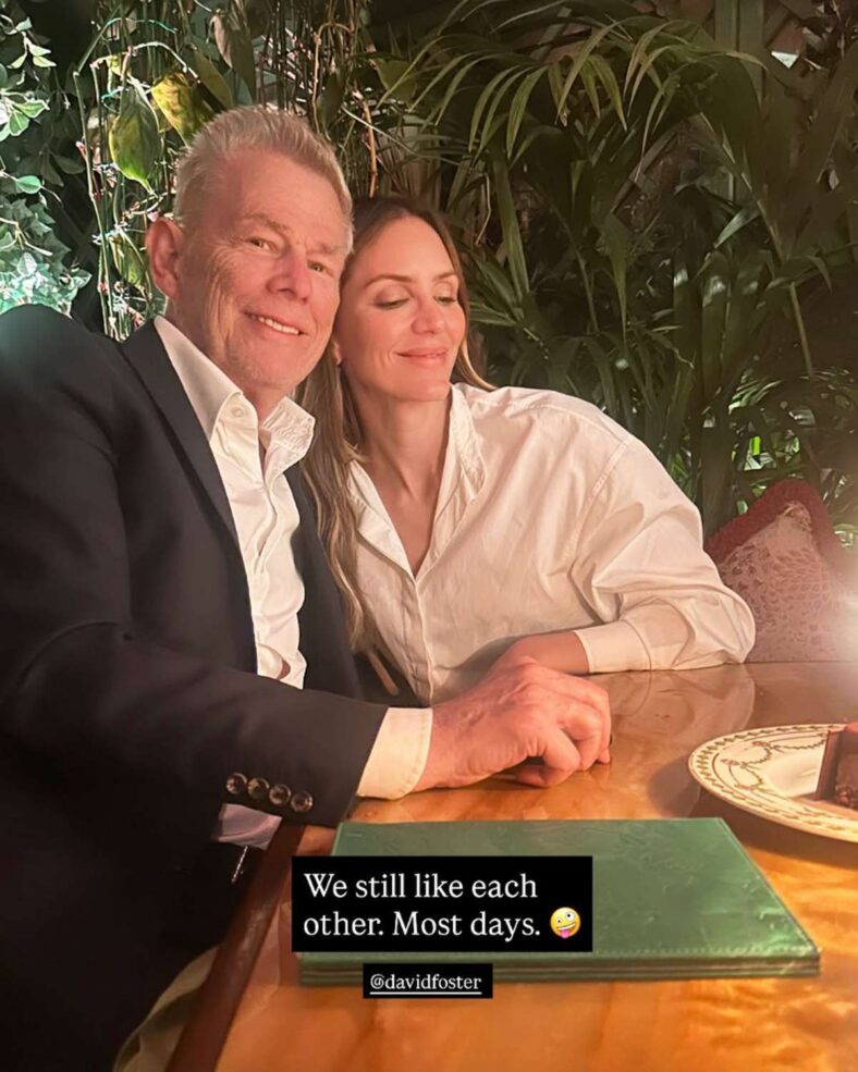 Katharine McPhee e David Foster compartilham foto da viagem de aniversário