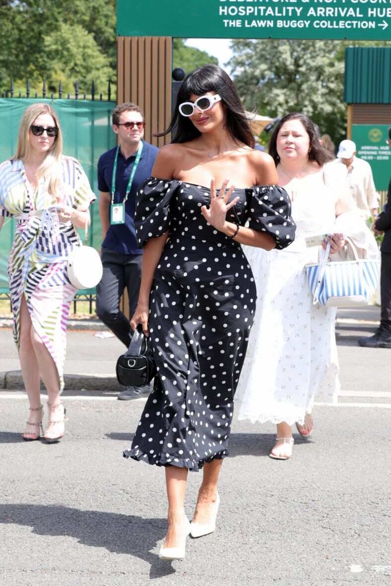 Jameela Jamil em Wimbledon 2026.