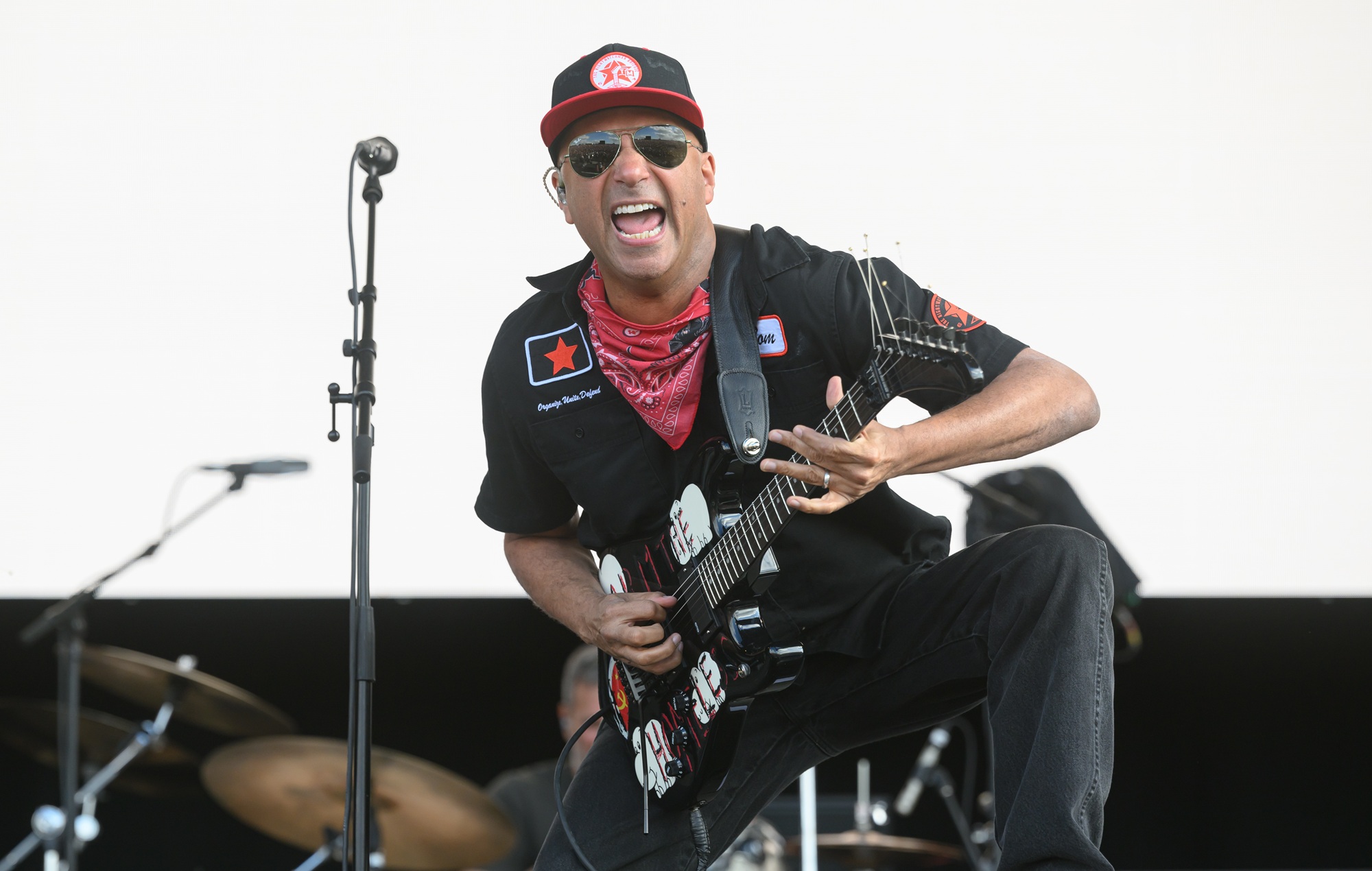 Tom Morello performs onstage during Download Festival 2026 at Donington Park on June 14, 2026 in Castle Donington CREDIT: Katja Ogrin/Getty Images