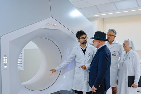 Ricardo Stuckert/PR São Paulo (SP), 23/06/2026 - Presidente da República, Luiz Inácio Lula da Silva, durante visita ao Hospital Santa Marcelina com Inauguração Simultânea de Outros Dois Centros de Radioterapia. Foto: Ricardo Stuckert/PR