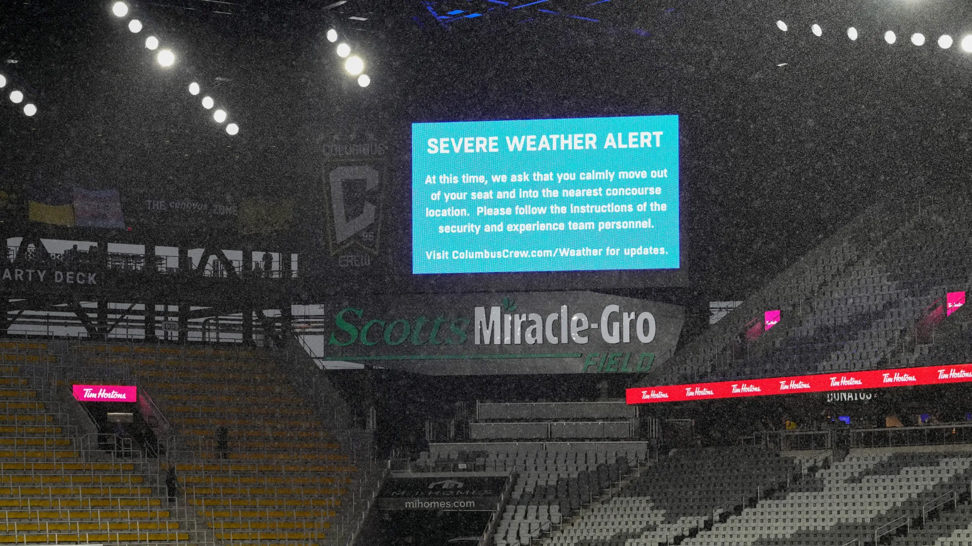 alerta de tempestade